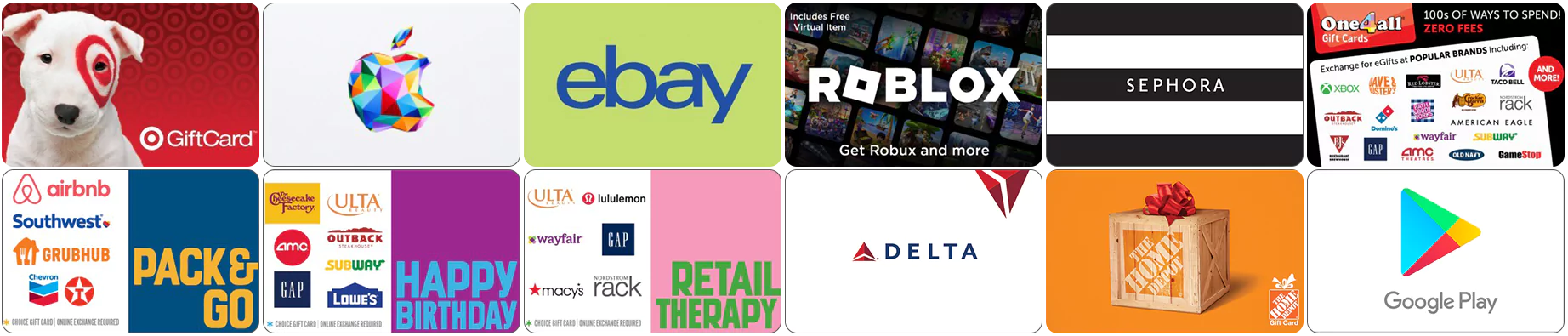 Gift Card Brands